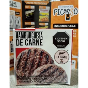 Carne Hamburguesa Grill Market X 4 Un