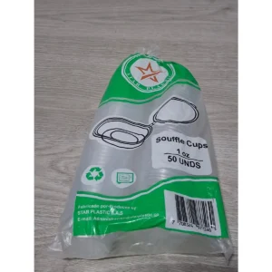 Copa Con Tapa Salsera 1 Onz X 50 Und